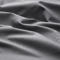 RÖNNVECKMAL Fitted sheet, grey, 140x200 cm