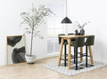 Bar Stool with Backrest Avanja Anthracite