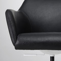 TOSSBERG / MALSKÄR Swivel chair, Grann black/white