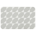 GÅNGPASSAGE Kitchen mat, grey/white, 45x70 cm