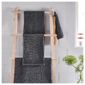 VÅGSJÖN Bath towel, dark grey, 70x140 cm