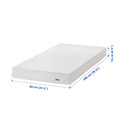 ÅBYGDA Foam mattress, firm/white, 80x200 cm