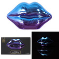 Decoration Lips, blue-purple