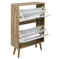 Shoe Cabinet Sabana, white/natural