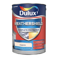 Dulux Exterior Paint Weathershield All Weather Protection Smooth Masonry Paint 5l magnolia