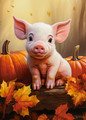 Castorland Children's Puzzle Cute Fall Piglet 60pcs 5+