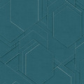 GoodHome Wallpaper on Fleece Masson, blue