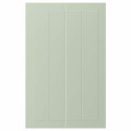 STENSUND 2-p door f corner base cabinet set, light green, 25x80 cm