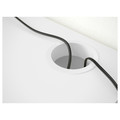 MICKE Desk, white, 142x50 cm