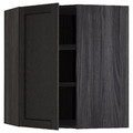 METOD Corner wall cabinet with shelves