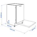 RÅGLANDA Integrated dishwasher, IKEA 500, 60 cm