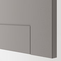 ENHET Base cabinet for oven with drawer, white, grey frame, 60x60x75 cm