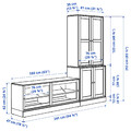 HAVSTA TV storage combination, white, 241x47x212 cm