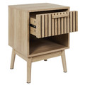 Bedside Table Nightstand Klaus, natural