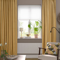 SANELA Curtains, 1 pair, beige-yellow, 140x300 cm