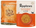 Applaws Natural Cat Food Chicken Breast with Pumpkin in Broth 70g