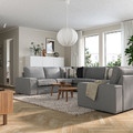 KIVIK U-shaped sofa, 7-seat, Tibbleby beige/grey