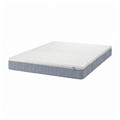 VESTERÖY Mattress and mattress pad, medium firm light blue/Nisseholm white, 140x200 cm