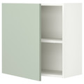 ENHET Wall cb w 1 shlf/door, white/pale grey-green, 60x32x60 cm