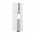 METOD High cabinet for fridge w 2 doors, white/Stensund white, 60x60x200 cm