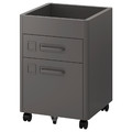 IDÅSEN Drawer unit on castors, dark grey, 42x61 cm