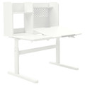 BERGLÄRKA Desk, white/tiltable, 100x70 cm