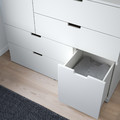 NORDLI Chest of 6 drawers, white, 120x99 cm