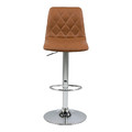 Bar Stool Emu, faux leather, brown