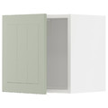 METOD Wall cabinet, white/Stensund light green, 40x40 cm