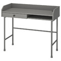 HAUGA Desk, grey, 100x84 cm