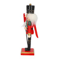 Nutcracker Christmas Decoration 15cm, red/cap