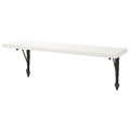 BERGSHULT / KROKSHULT Wall shelf, white, anthracite, 80x20 cm