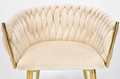 Glamour Braided Chair ROSA, beige