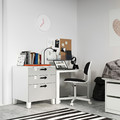 SMÅSTAD / PLATSA Chest of 3 drawers, white, grey, 60x55x63 cm