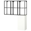 ENHET Storage combination, anthracite/white, 120x32x150 cm