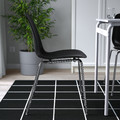 LIDÅS Chair, black/Sefast chrome-plated