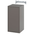 EKET Wall cb w 1 shlf/door, dark grey, 35x35x70 cm