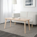 LISABO Coffee table, ash veneer, 118x50 cm