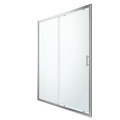 GoodHome Sliding Shower Door Beloya 160 cm, chrome/transparent