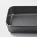 LYCKAD Oven/serving dish set of 2, dark grey