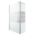 GoodHome Walk-in Shower Panel Beloya 80+45cm, chrome/mirror glass