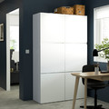 BESTÅ Storage combination with doors, white/Västerviken white, 120x42x193 cm