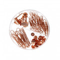 Office Accessories Set 100pcs, copper