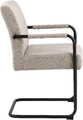 Upholstered Chair with Armrests Adele, beige