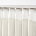 STENFRÖ Sheer curtain, 1 piece, with heading tape/beige, 300x300 cm