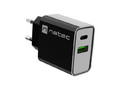 Natec USB Charger Ribera EU Plug 1x USB-A USB-C