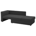 SKÖNABÄCK 2-seat sofa-bed, Knisa dark grey