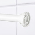 BOTAREN Shower curtain rod, white, 120-200 cm