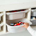 TROFAST Wall storage, white, white, 99x21x30 cm