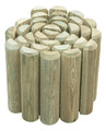 Garden Edging Log Roll 180 x 15 cm fi 23 x 46 mm, green